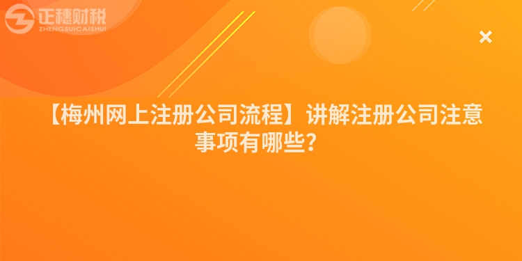 【梅州網(wǎng)上注冊(cè)公司流程】講解注冊(cè)公司注意事項(xiàng)有哪些？