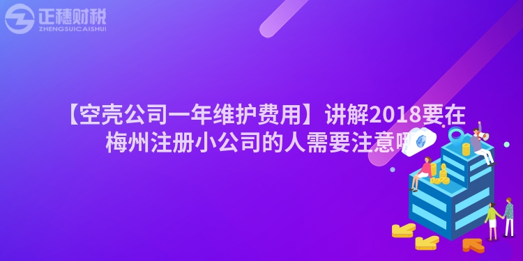 【空殼公司一年維護費用】講解2018要在梅州注冊小公司的人需要注意哪