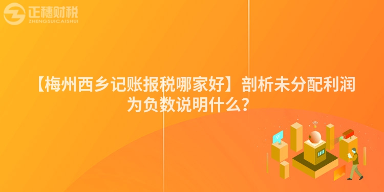 【梅州西鄉(xiāng)記賬報(bào)稅哪家好】剖析未分配利潤(rùn)為負(fù)數(shù)說明什么？