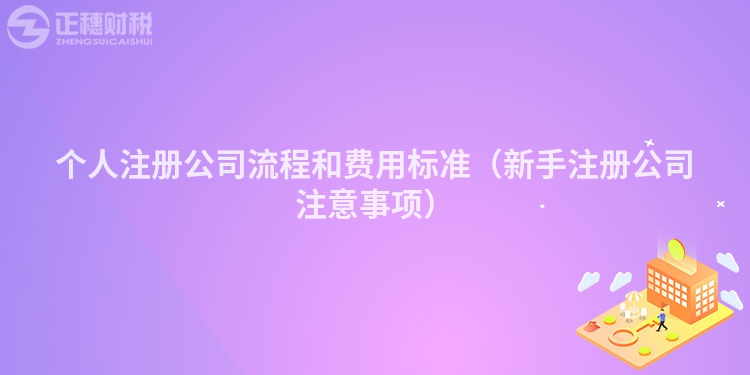 個(gè)人注冊(cè)公司流程和費(fèi)用標(biāo)準(zhǔn)（新手注冊(cè)公司注意事項(xiàng)）