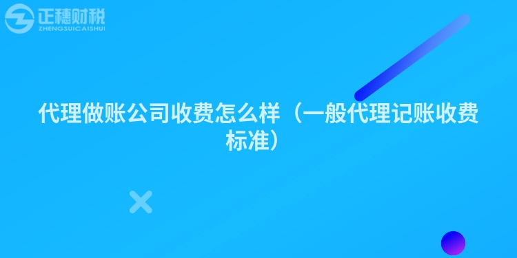 代理做賬公司收費(fèi)怎么樣（一般代理記賬收費(fèi)標(biāo)準(zhǔn)）