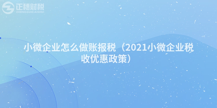 小微企業(yè)怎么做賬報稅（2023小微企業(yè)稅收優(yōu)惠政策）