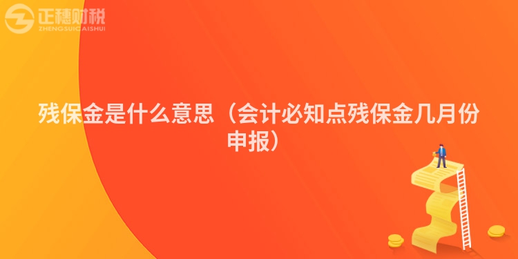 殘保金是什么意思（會計必知點(diǎn)殘保金幾月份申報）