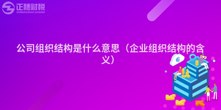 公司組織結(jié)構(gòu)是什么意思（企業(yè)組織結(jié)構(gòu)的含義）