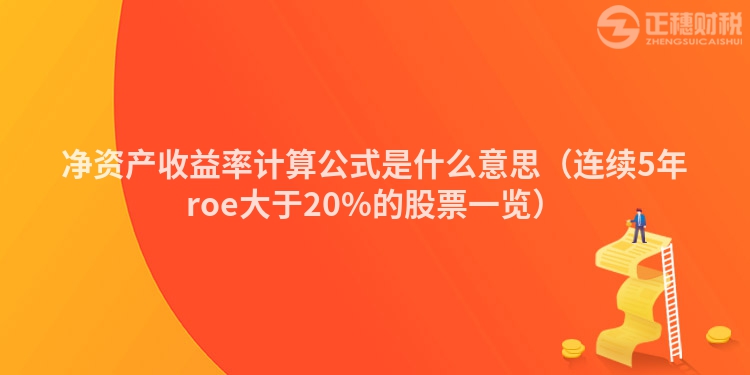 凈資產(chǎn)收益率計(jì)算公式是什么意思（連續(xù)5年roe大于20%的股票一覽）