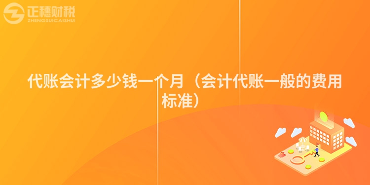 代賬會(huì)計(jì)多少錢一個(gè)月（會(huì)計(jì)代賬一般的費(fèi)用標(biāo)準(zhǔn)）